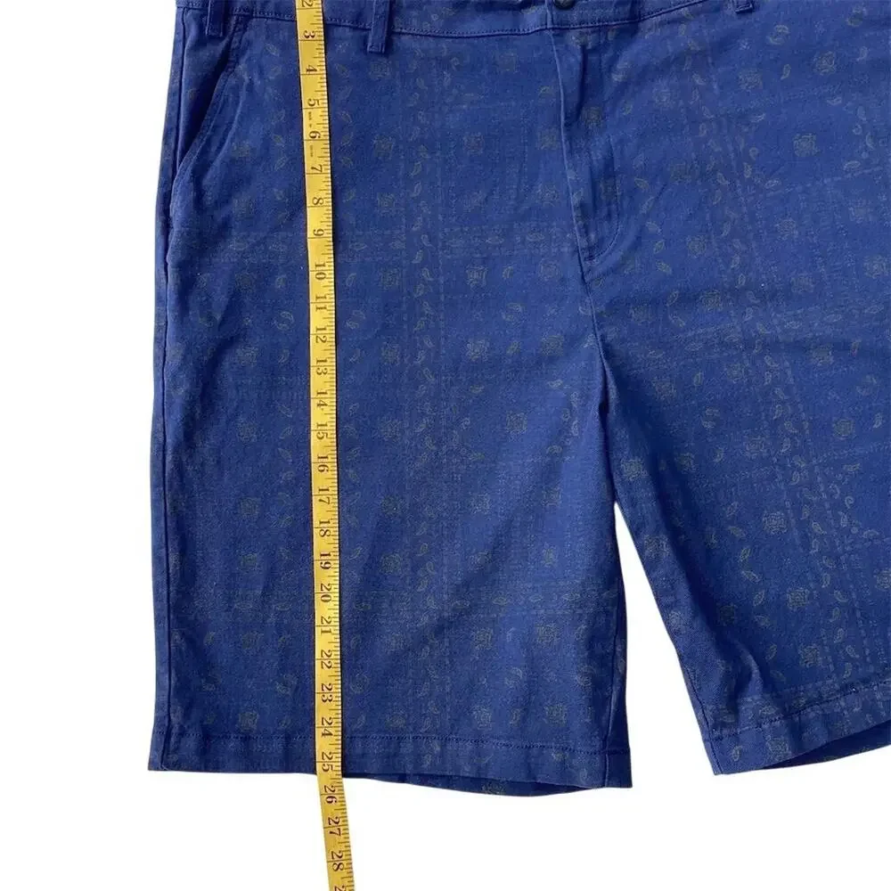 Nautica Men's Blue Paisley Bermuda Shorts‎ Size 46 W